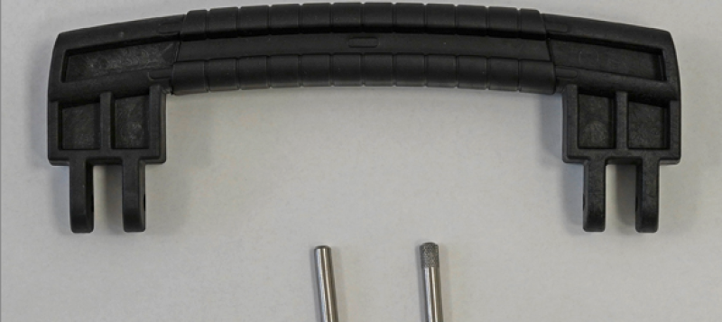 GT LINE KIN.1382 Maniglia, nera, rivestimento in gomma nero (mod. 3