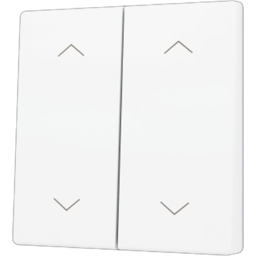 ZENNIO ZS55CSOFT24SHMW ZS55. Cover for Double KNX Soft push button 55x55