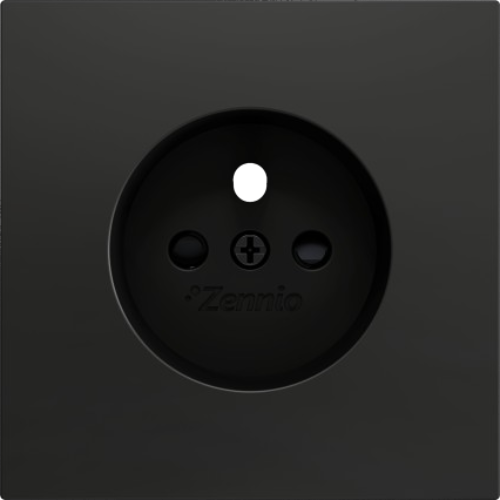 ZENNIO ZS55CFSA ZS55. French screwless socket cover - Anthracite