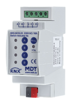MDT AKK-0416.03 KNX AKK-0416.03 4-fold switching actuator for home automation