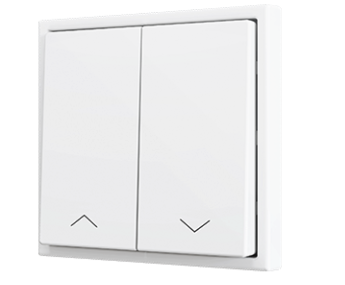 ZENNIO ZS70CSOFT22MWC ZS70. Cover for Double KNX Soft push button 70x70