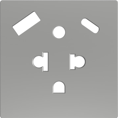 ZENNIO ZS55CEUA2USS ZS55. Euro-American socket cover with USB C and A