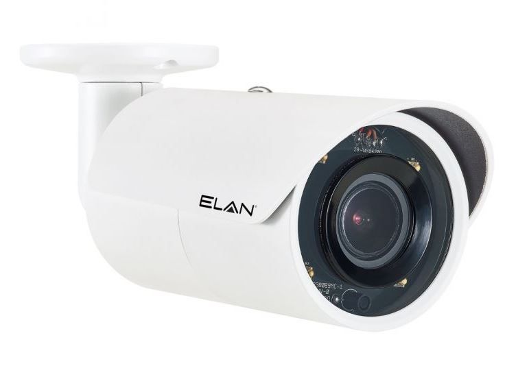 EL-IP-OBA4-WH Telecamere IP ELAN Sorveglianza IP Motorizzata Autofocus Telecamera bullet da esterno da 4 MP con IR (Bianco)