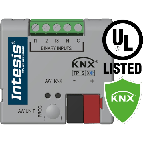 INKNXMIT001A200 Gateway Intesis KNX Data Secure Mitsubishi Electric ECODAN aria‑acqua a KNX TP
