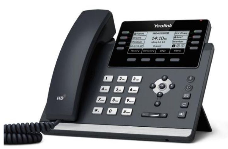 YLK-TI-SIP-T43U Yealink SIP-T43U: 12 SIP accounts, Bluetooth via dongle, Wifi via dongle, up to 21 BLF keys