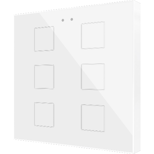 ZENNIO ZVIFR6W FLAT RGB 6. CAPACITIVE GLASS BUTTON -