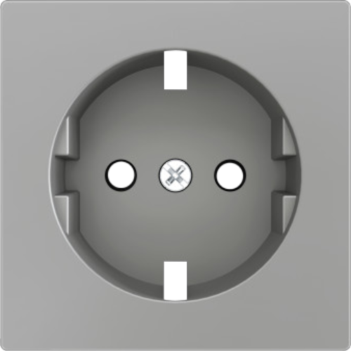 ZENNIO ZS70CTSCSS ZS70. Cover for Schuko socket with screws 70x70 mm