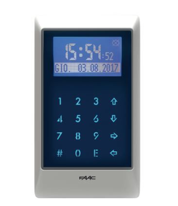 FAAC 105923 Lettore Prossimita’ 13,56 Mhz Mifare Tastiera Display XKPR1356D