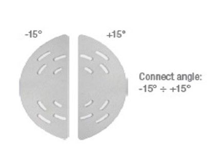 ARITECH FIRE ABT-LA-KIT Accessory for joining metal column speakers. Angle of rotation up to 15°