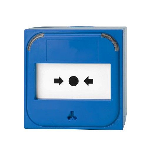 ARITECH FIRE NC-MC-0-U Resettable manual alert, blue color