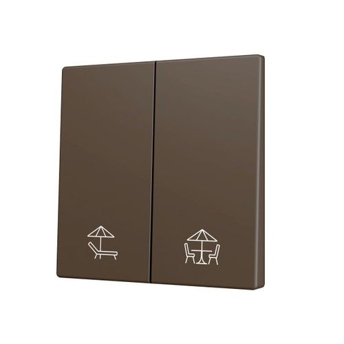ZENNIO ZS70CSOFT22MC ZS70. Cover for Double KNX Soft push button 70x70