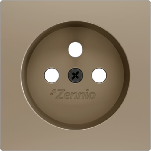 ZENNIO ZS70CTFSC ZS70. Cover for French socket with screws 70x70 mm