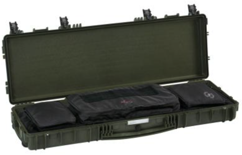 GT LINE 11413.GGB 114 cm long suitcase, green with GBORs tactical bag