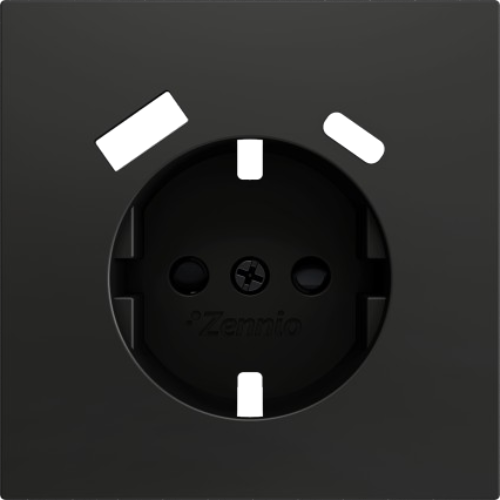ZENNIO ZS70CSC2USA ZS70. Schuko socket cover with USB C and A 70x70 m