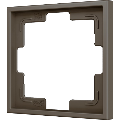 ZENNIO ZS70FM1M ZS70. 1-gang Frame - Mocha