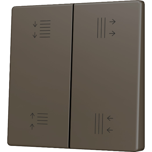 ZENNIO ZS55CSOFT24MC ZS55. Cover for Double KNX Soft push button 55x55