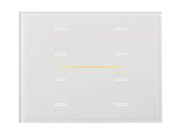 EELECTRON 9025GL308L01 KNX CAPACITIVE GLASS BUTTON, WHITE, 3 GLASS MODULES, 8 CHANNELS