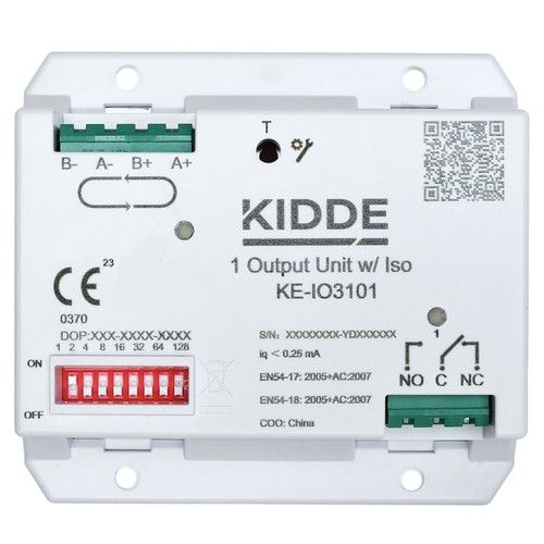 ARITECH FIRE KE-IO3101 Module 1 changeover relay output (NC/NO/C) equipag