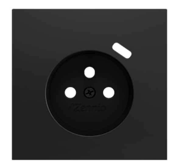 ZENNIO ZS70CF2USA ZS70. French socket cover with USB C and A 70x70 m