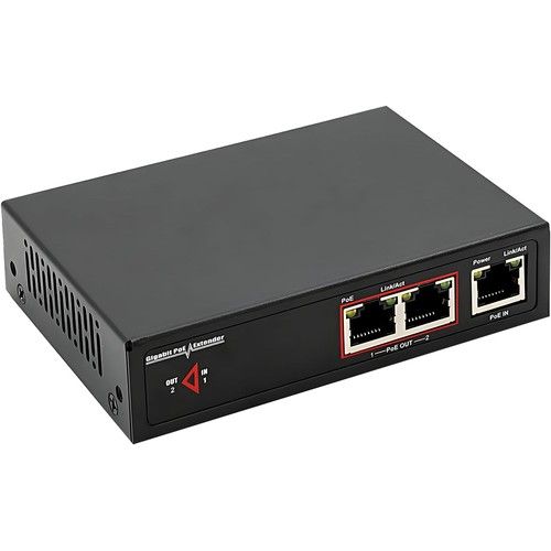 SKILLEYE SNE-E12P30V01 Gigabit POE+ Extender, 1 POE+ Input, 2 P Outputs