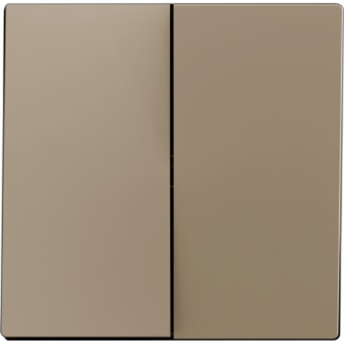 ZENNIO 830001904 ZS55. Double switch cover 55x55 mm - Champagne