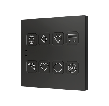 ZENNIO ZVITR8 TECLA RGB 8. PULSANTE CAPACITIVO IN PC-ABS