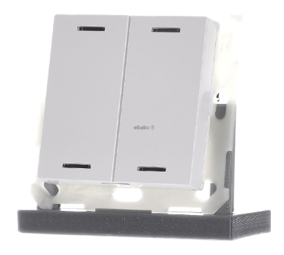MDT BE-TAL5502.01 EIB, KNX, Push Button Lite 55 2 times, RGBW, neutral, glossy white finish BE-TAL5502.01