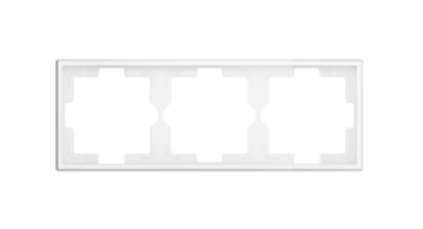 ZENNIO ZS70FM3MW ZS70. 3-gang Frame - Matt white