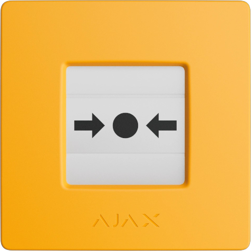 AJAX 87651 Call Point Manual (Yellow) (8EU) ASP yellow