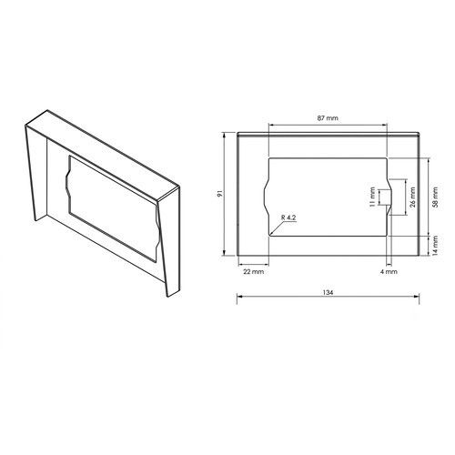 MARSS MH-GT004-IX HYDRO horizontal stainless steel compact roof