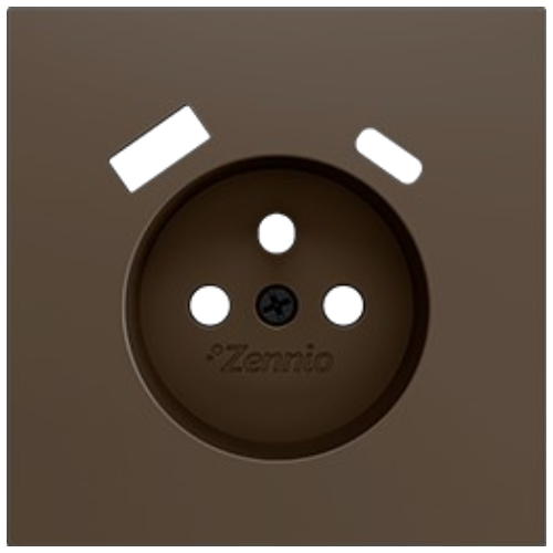ZENNIO ZS70CTFSM ZS70. Cover for French socket with screws 70x70 mm