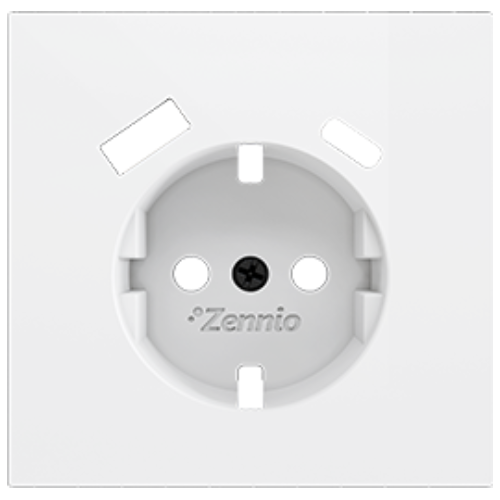 ZENNIO ZS70C2UCAMW ZS70. Cover plate for double USB C+A charger 70x70