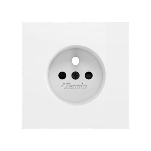 ZENNIO ZS70CFSMW ZS70. French socket cover 70x70 mm - Matt white