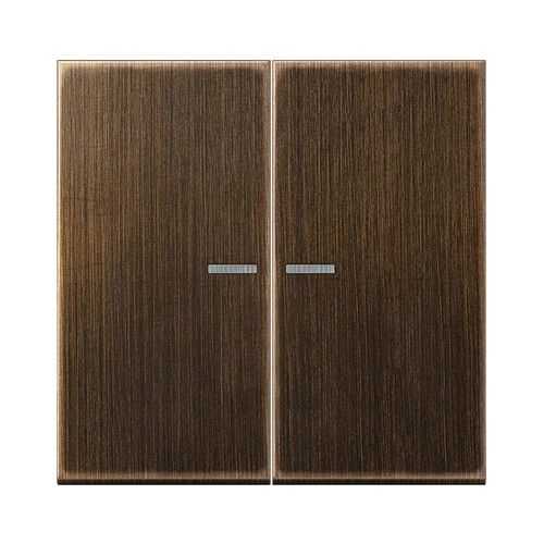 JUNG ME10921STRFAT KNX RF push button, 2 channels, antique brass