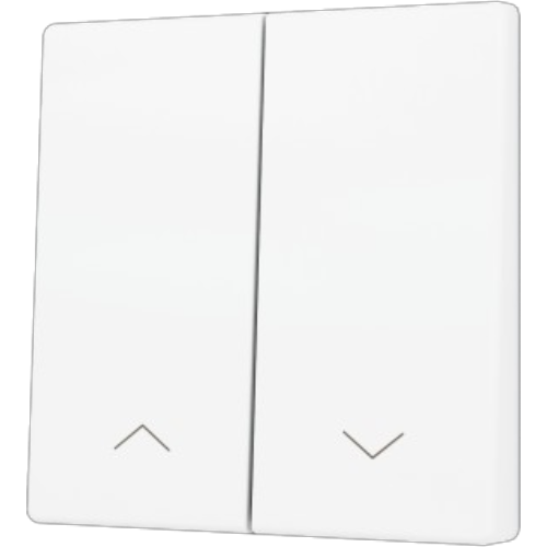 ZENNIO ZS55CSOFT22SHMW ZS55. Cover for Double KNX Soft push button 55x55