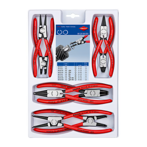 KNIPEX 00 20 04 V01 Assort. di pinze per anelli di sicurezza