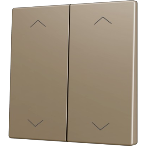 ZENNIO ZS70CSOFT24SHC ZS70. Cover for Double KNX Soft push button 70x70
