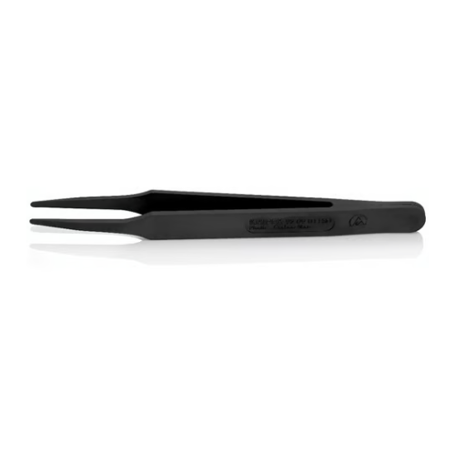 KNIPEX 92 09 01 ESD Pinzetta in resina sintetica ESD, nera