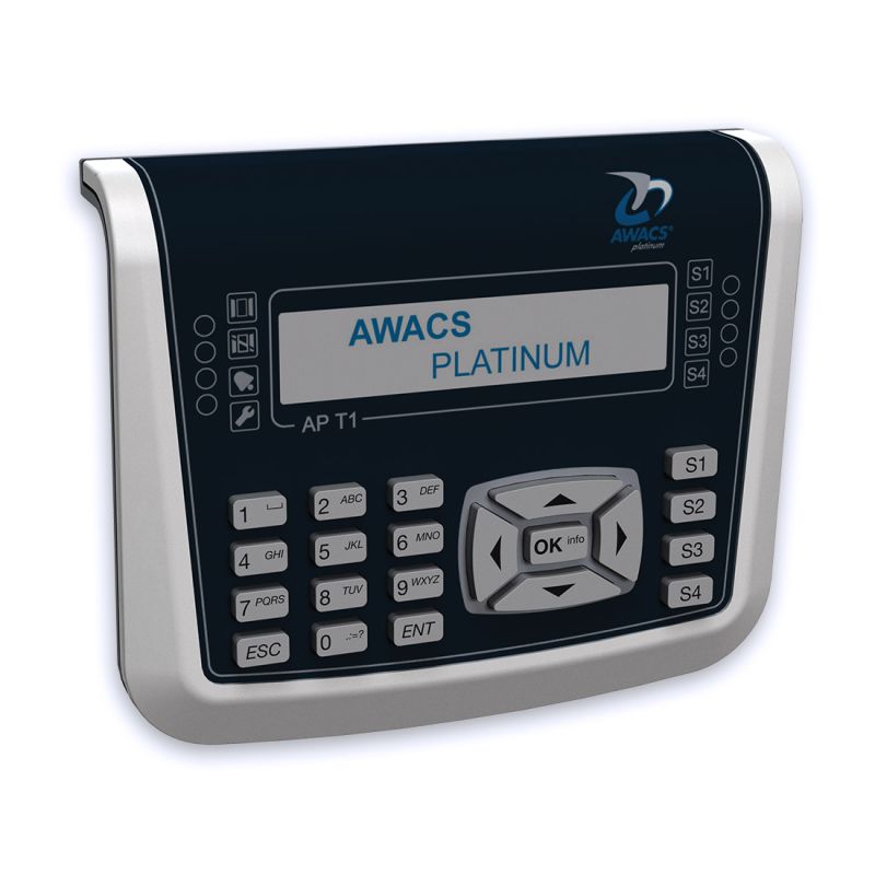 AWACS "APT1/BL BLU" Tastiera display filare blu