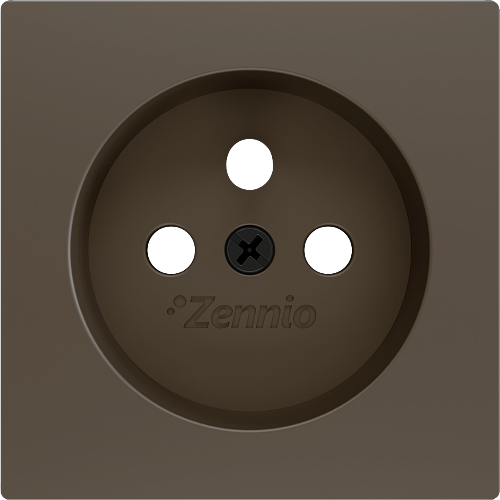 ZENNIO ZS55CFSM ZS55. French screwless socket cover 55x55 mm - Moc