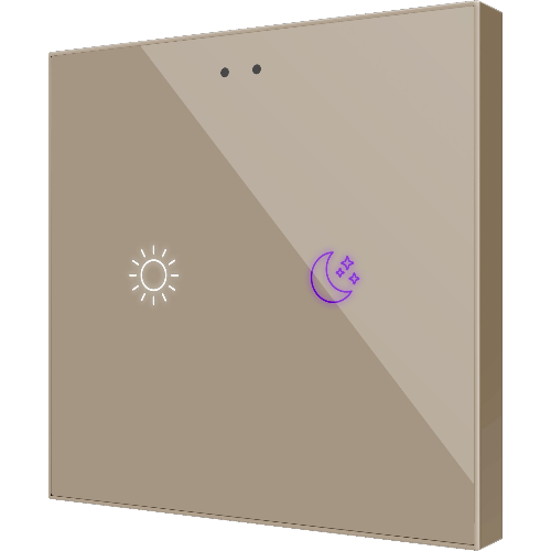 ZENNIO ZVIFR2 FLAT RGB 2. CAPACITIVE GLASS BUTTON -