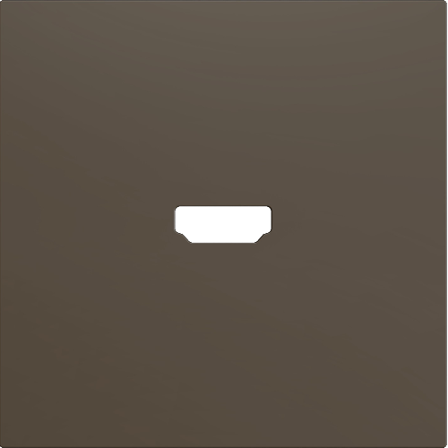 ZENNIO ZS70CHM ZS70. Cover for HDMI insert 70x70 mm - Mocha