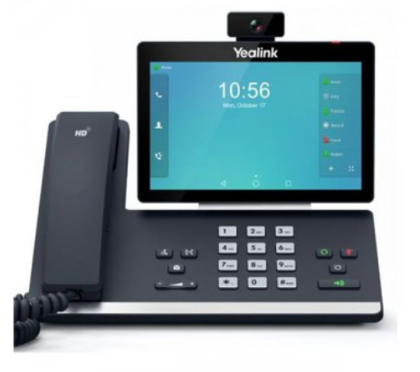 YLK-TI-SIP-T58A (off) Yealink T58A Android Video Phone: 16 SIP accounts, 2 Gigabit PoE ports, 27 BLF keys, touch color display