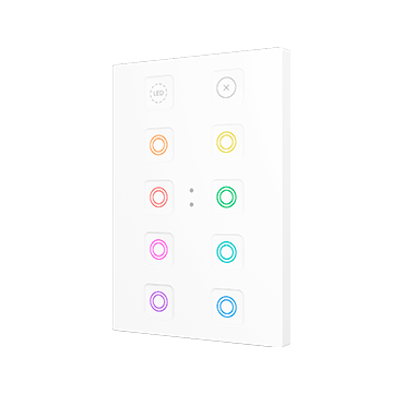 ZENNIO ZVITRXL10W RGB XL 10 key. PC-ABS capacitive button - 1