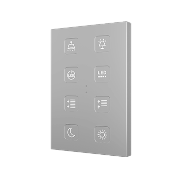 ZENNIO ZVITRXL10A RGB XL 10 key. PC-ABS capacitive button - 1