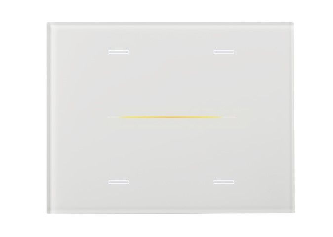 EELECTRON 9025GL304L01 KNX CAPACITIVE GLASS BUTTON, WHITE, 3 MODULES, 4-CHANNEL GLASS