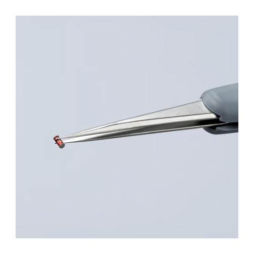 KNIPEX 92 21 12 ESD ESD stainless steel rubber tweezer
