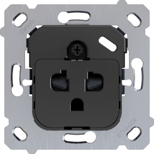 ZENNIO ZS55IEUAS ZS55. Euro-American socket insert (without cover Z