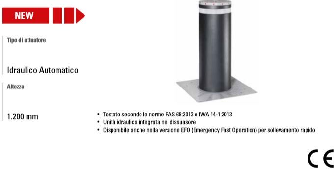 FAAC 116352 EFO PAINTED J355HA M50/H1,200 Hidden Security Bollard