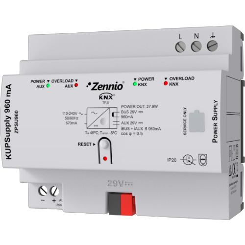 ZENNIO ZPSU960 KUPSupply 960mA. KNX Universal power supply 960mA